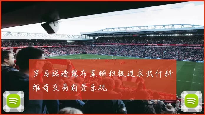 罗马诺透露布莱顿积极追求武什科维奇交易前景乐观
